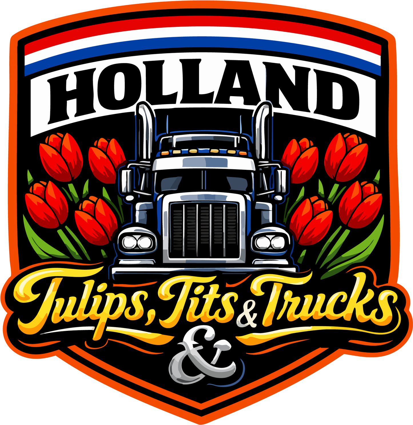 Sticker deluxe tulips & trucks