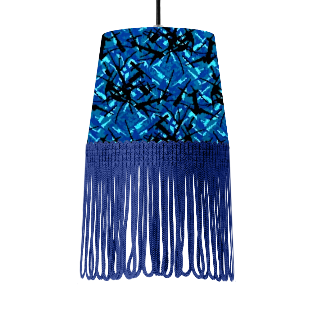 Lampe interiør blå busplys