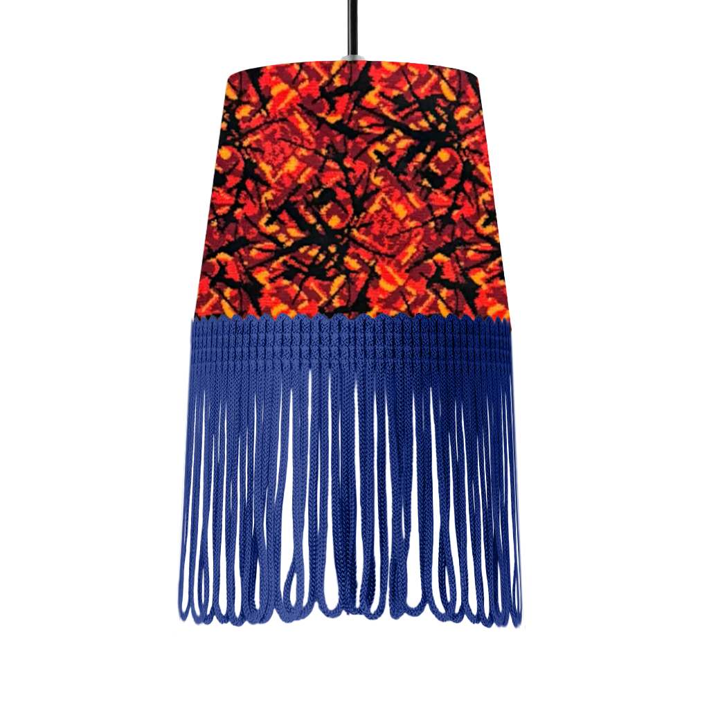 Lampe interiør rød busplys