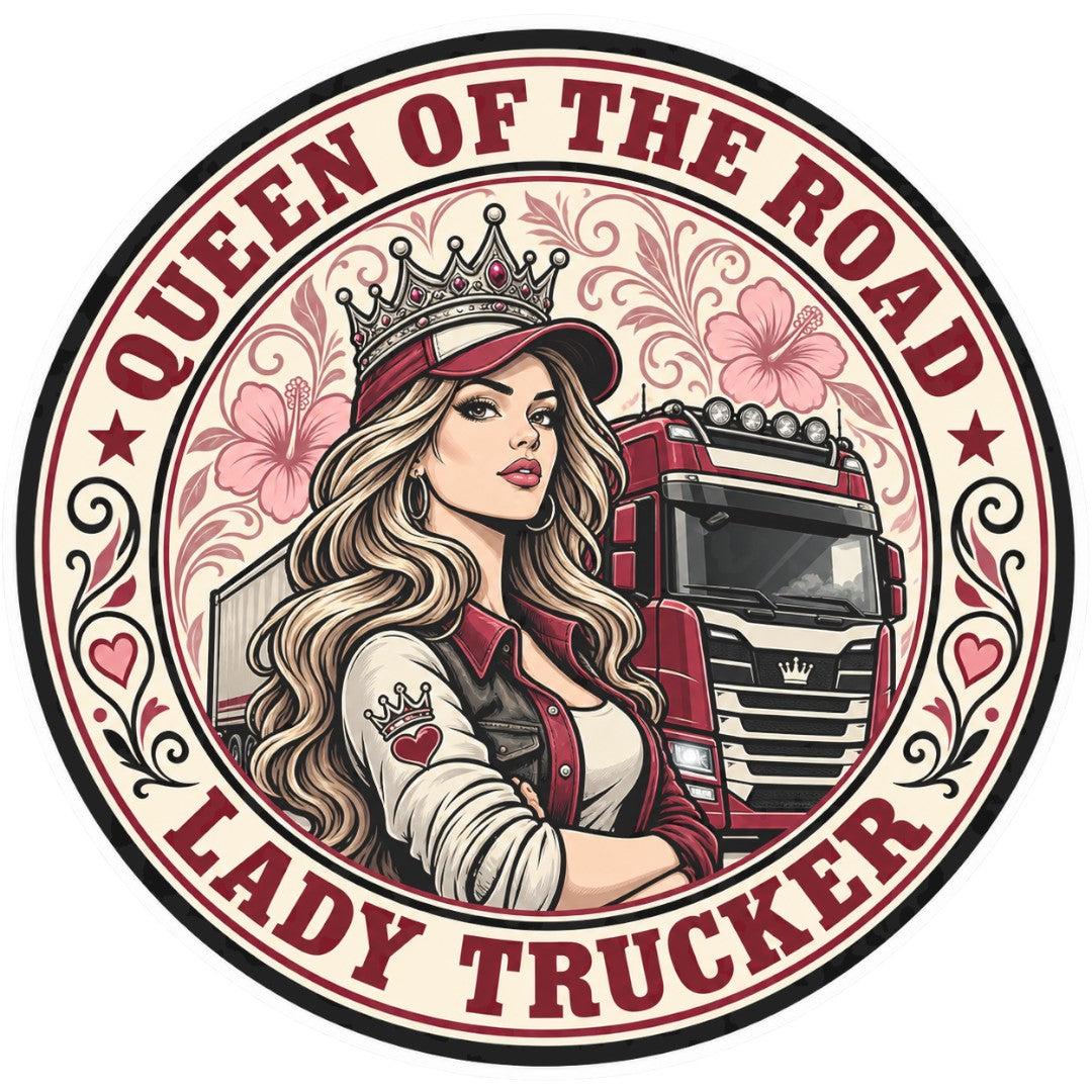 Sticker deluxe queen of the road