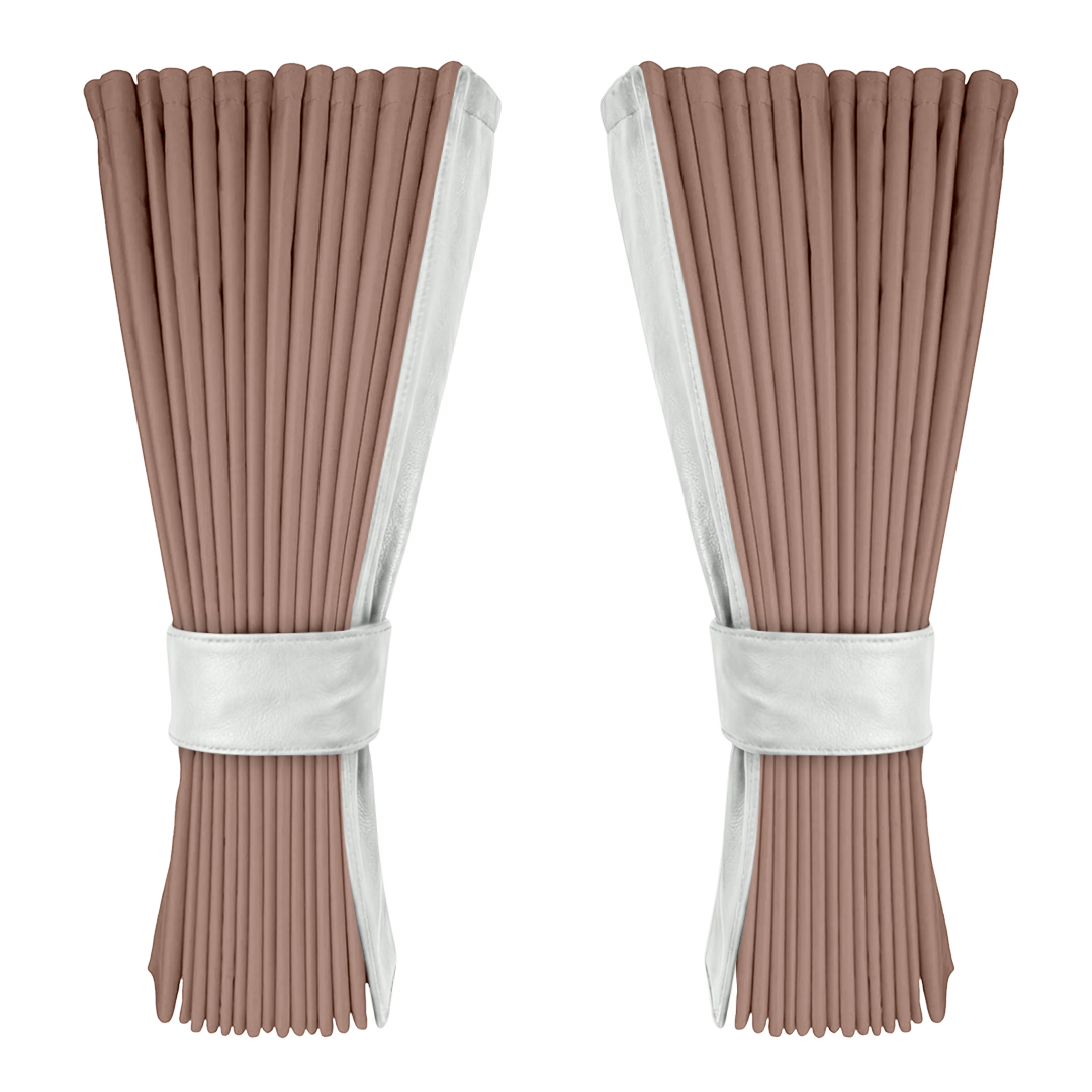 Gardin puderpink alcantar med nappa