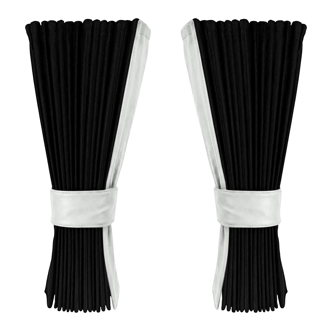 Gardin sort alcantar med nappa