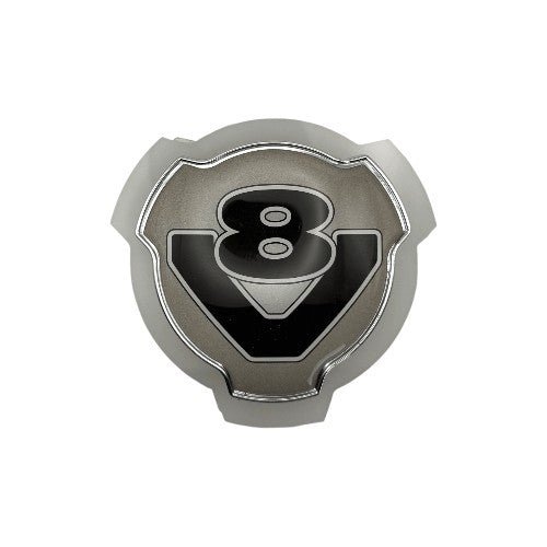 Frontemblem Scania V8 - Hvid