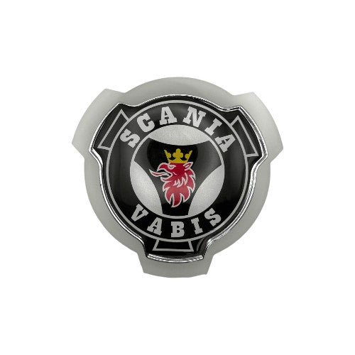 Frontemblem Scania vabis sort - Hvid