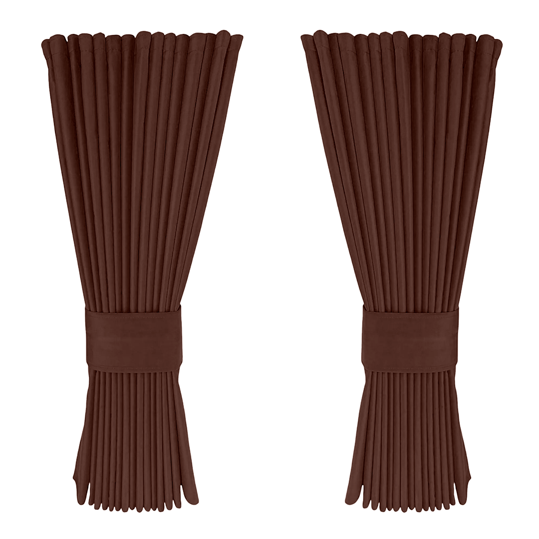 Gardin mokkabrun alcantar