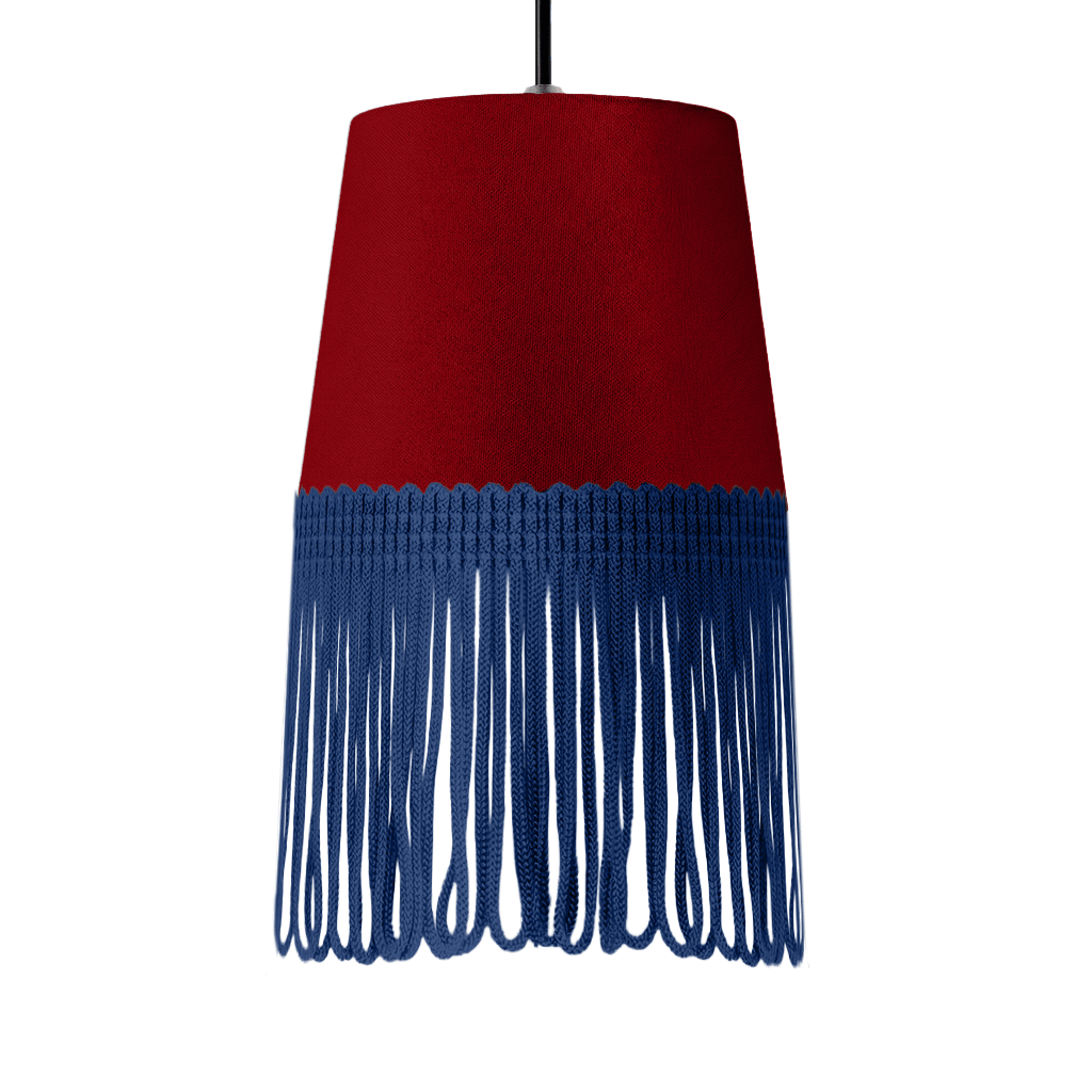 Lampe interiør alcantara bordeaux - Mørkeblå - KJoF - 5cm -