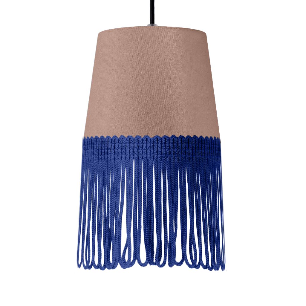 Lampe interiør alcantara puderpink - Blå - KJoF - 5cm -