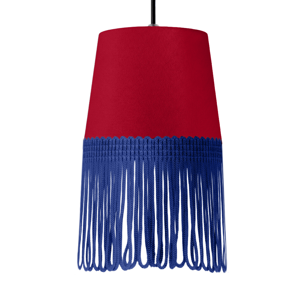 Lampe interiør alcantara rød - Blå - KJoF - 5cm -