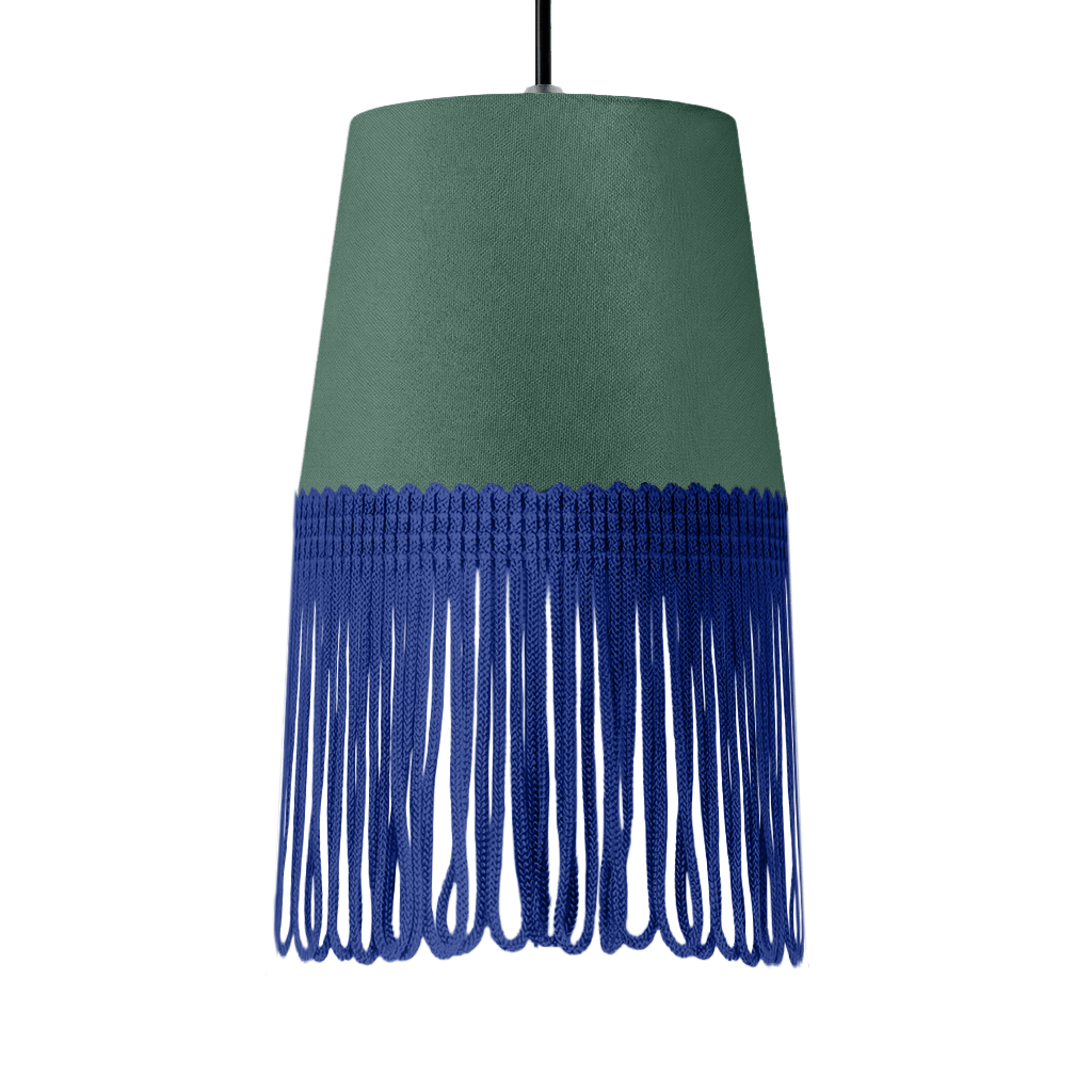 Lampe interiør alcantara skovgrøn - Blå - KJoF - 5cm -