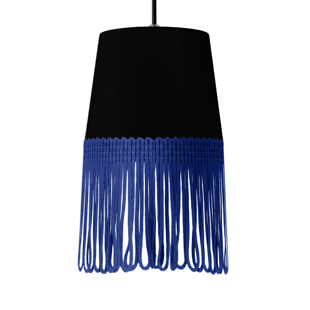 Lampe interiør alcantara sort - Blå - KJoF - 5cm -
