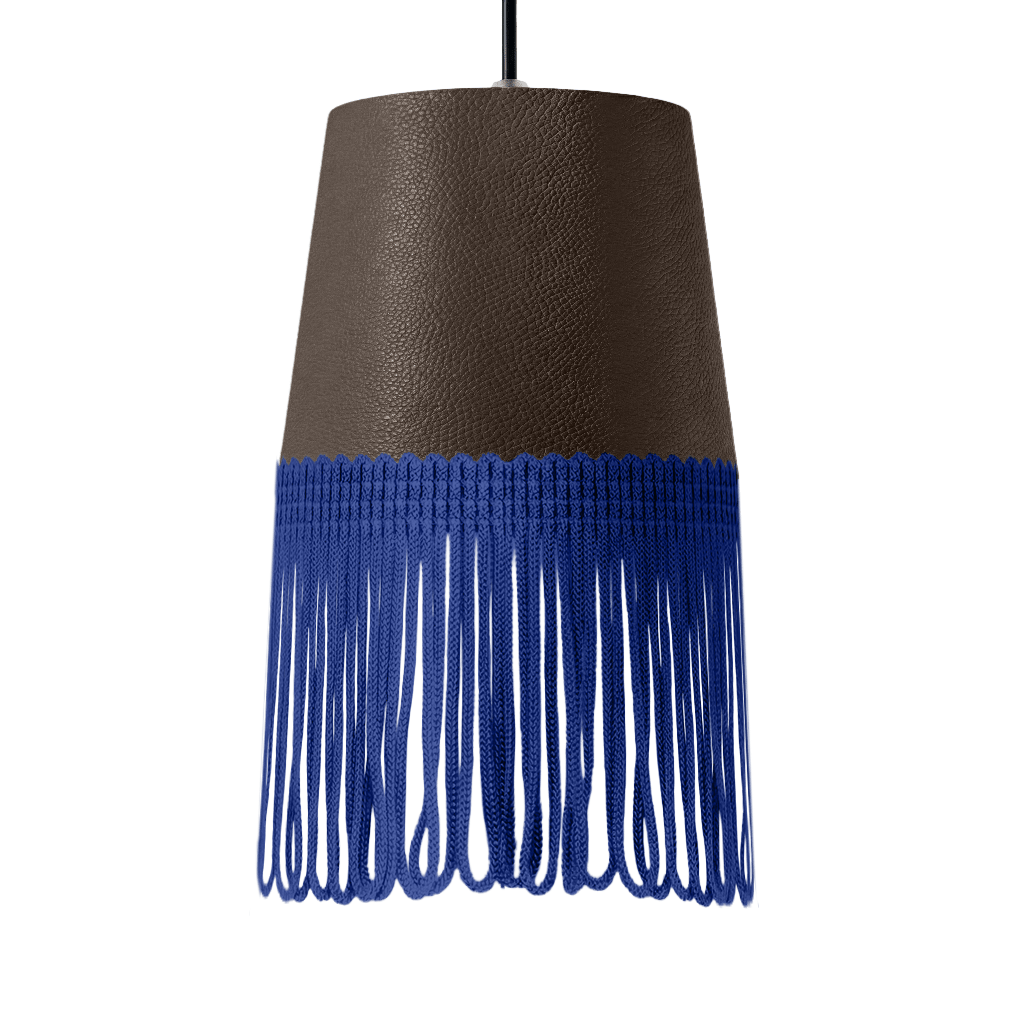 Lampe interiør nappa brun - Blå - KJoF - 5cm -