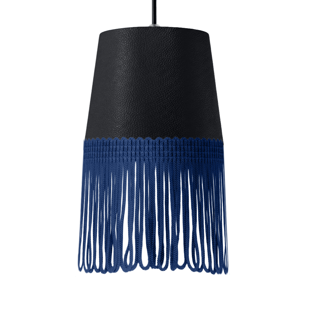 Lampe interiør nappa grafitgrå - Mørkeblå - KJoF - 5cm -