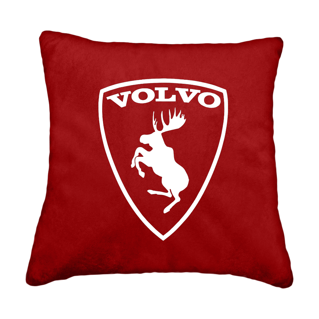 Puder volvo logo - Vinrød - KJoF - Sort nappa -