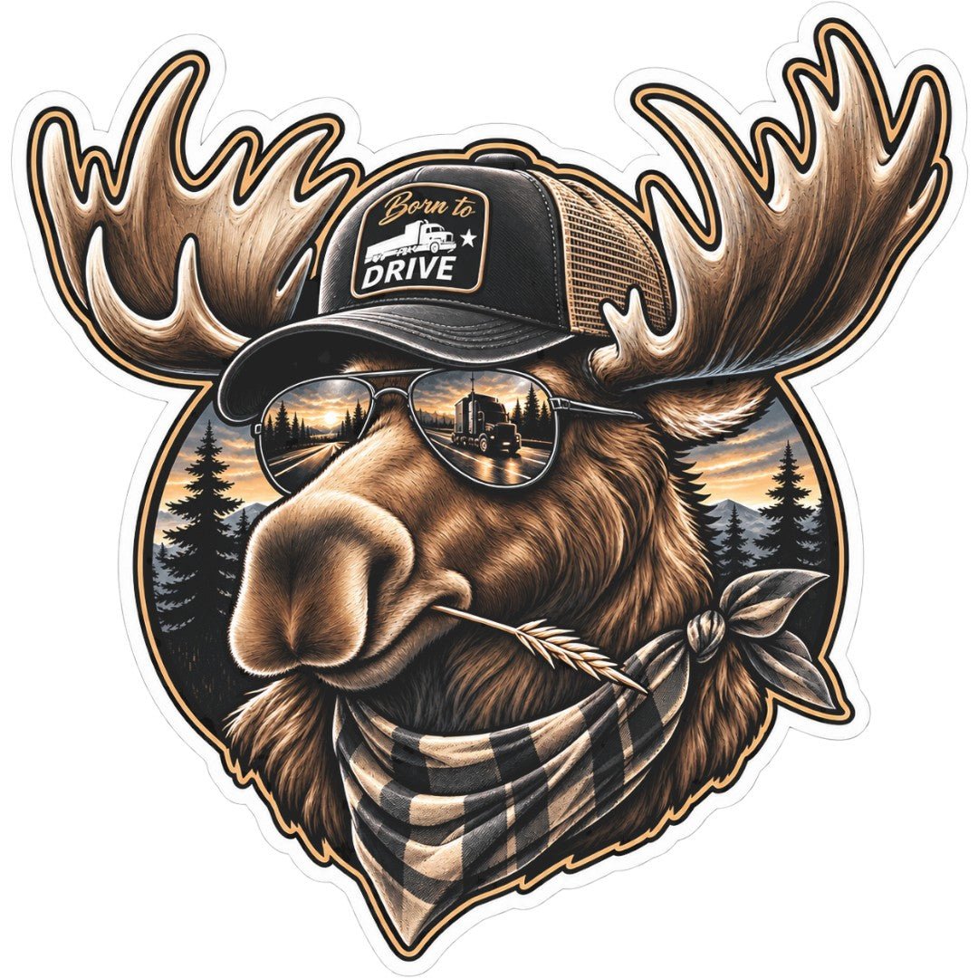 Sticker deluxe oldskool elg -