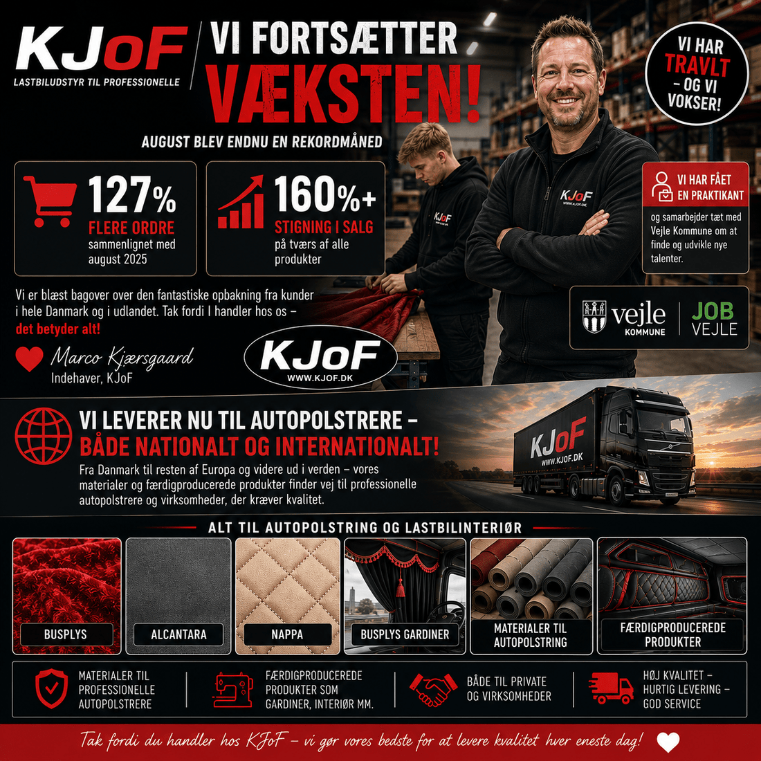 KJoF fortsætter væksten i august! - KJoF