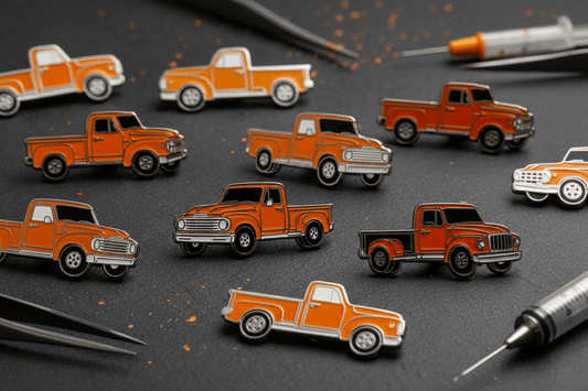 Pins til lastbil – guide til emaljepins, badges og custom pins - KJoF