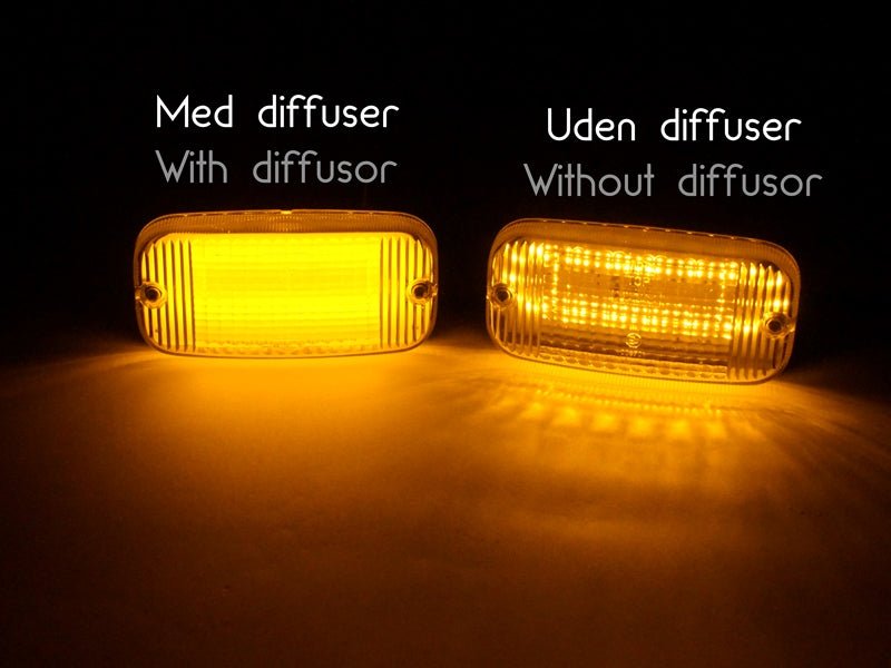 12V LED lyskilde til Talmu Kørelyslygte - Gul / Xenon hvid - KJoF - 