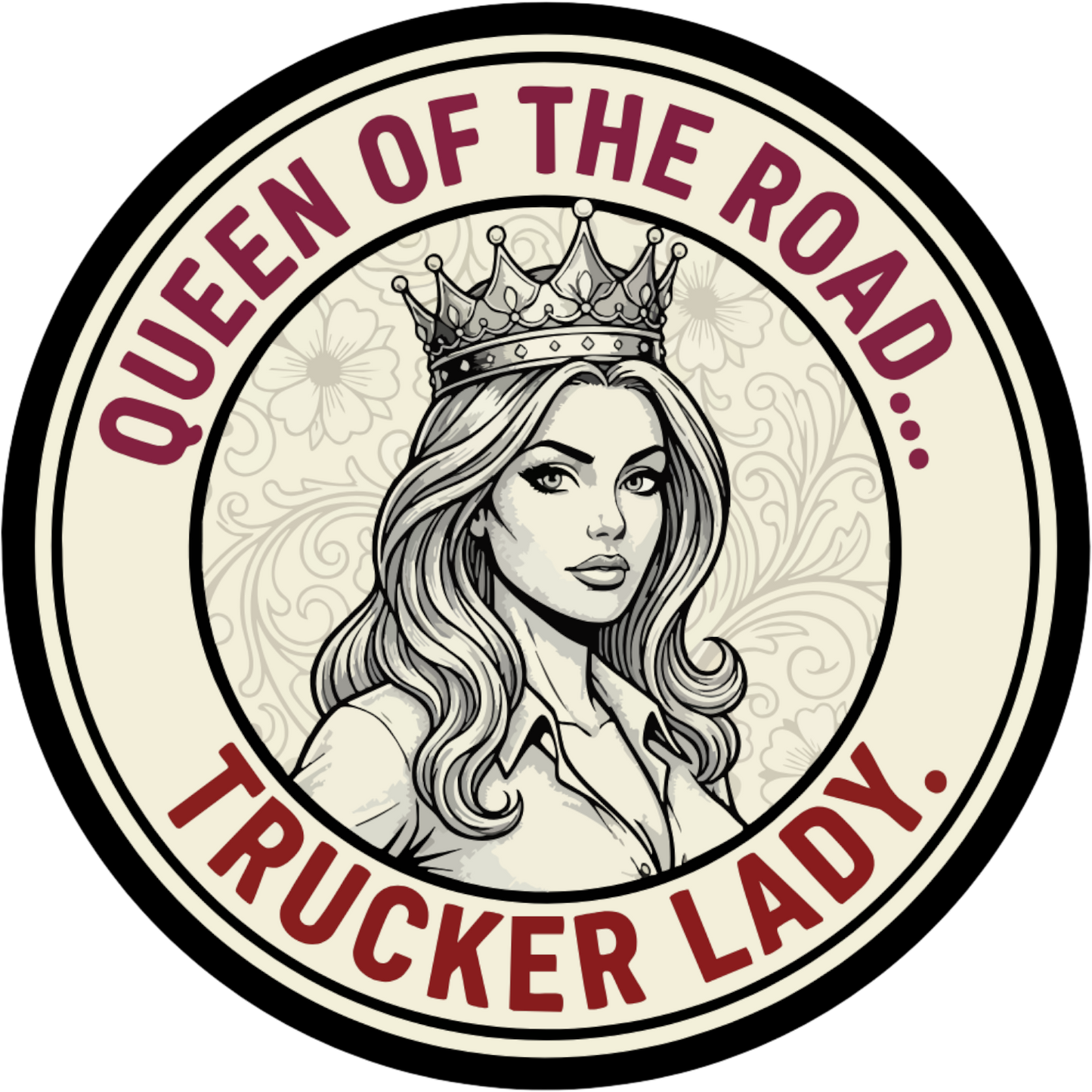 Sticker deluxe queen of the road