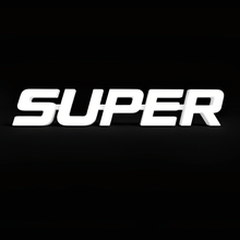 Skilt super emblem til lastbil – 42 x 7 cm