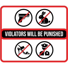 Sticker deluxe violators will be