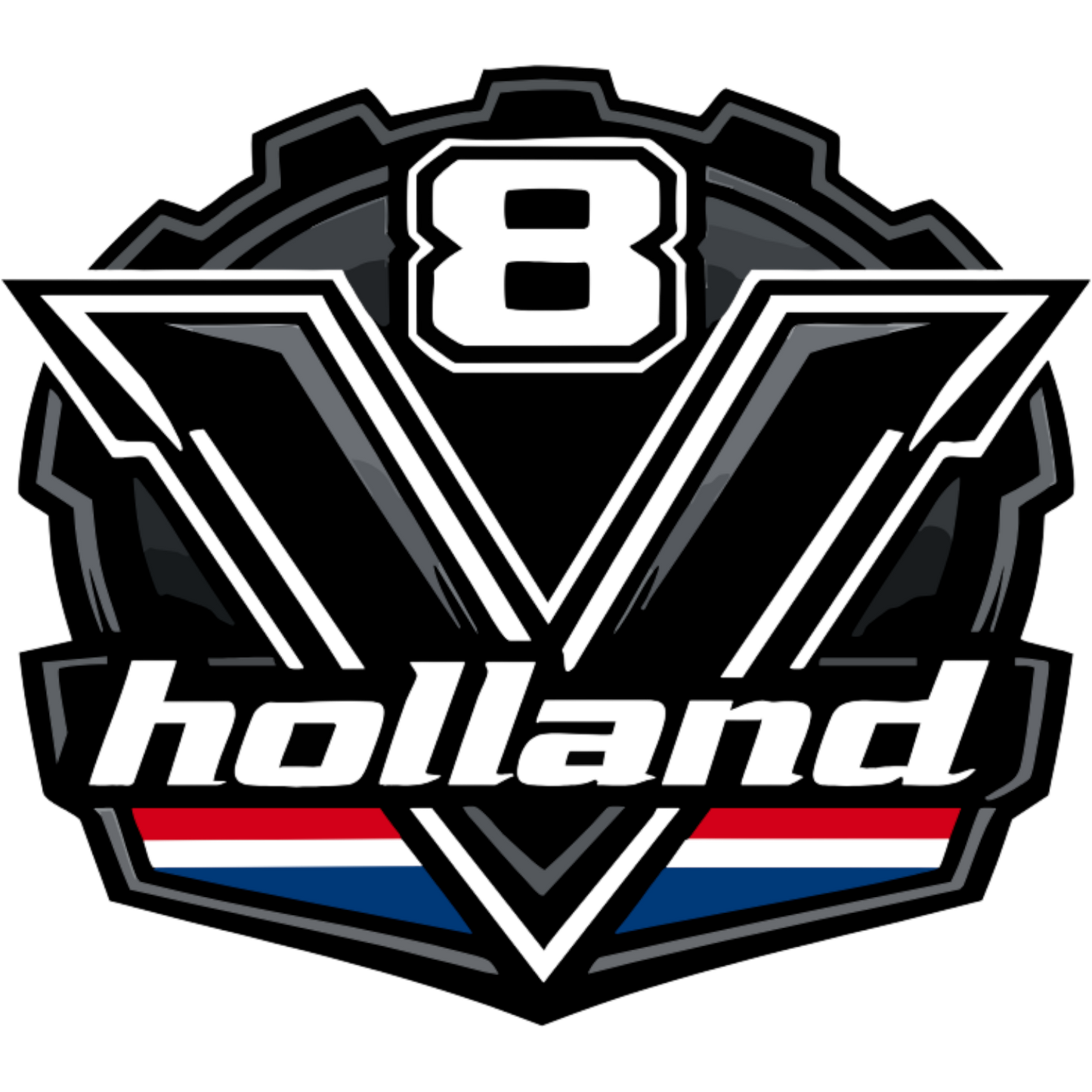 Sticker deluxe v8 holland
