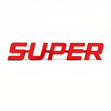 Skilt super emblem til lastbil – 42 x 7 cm