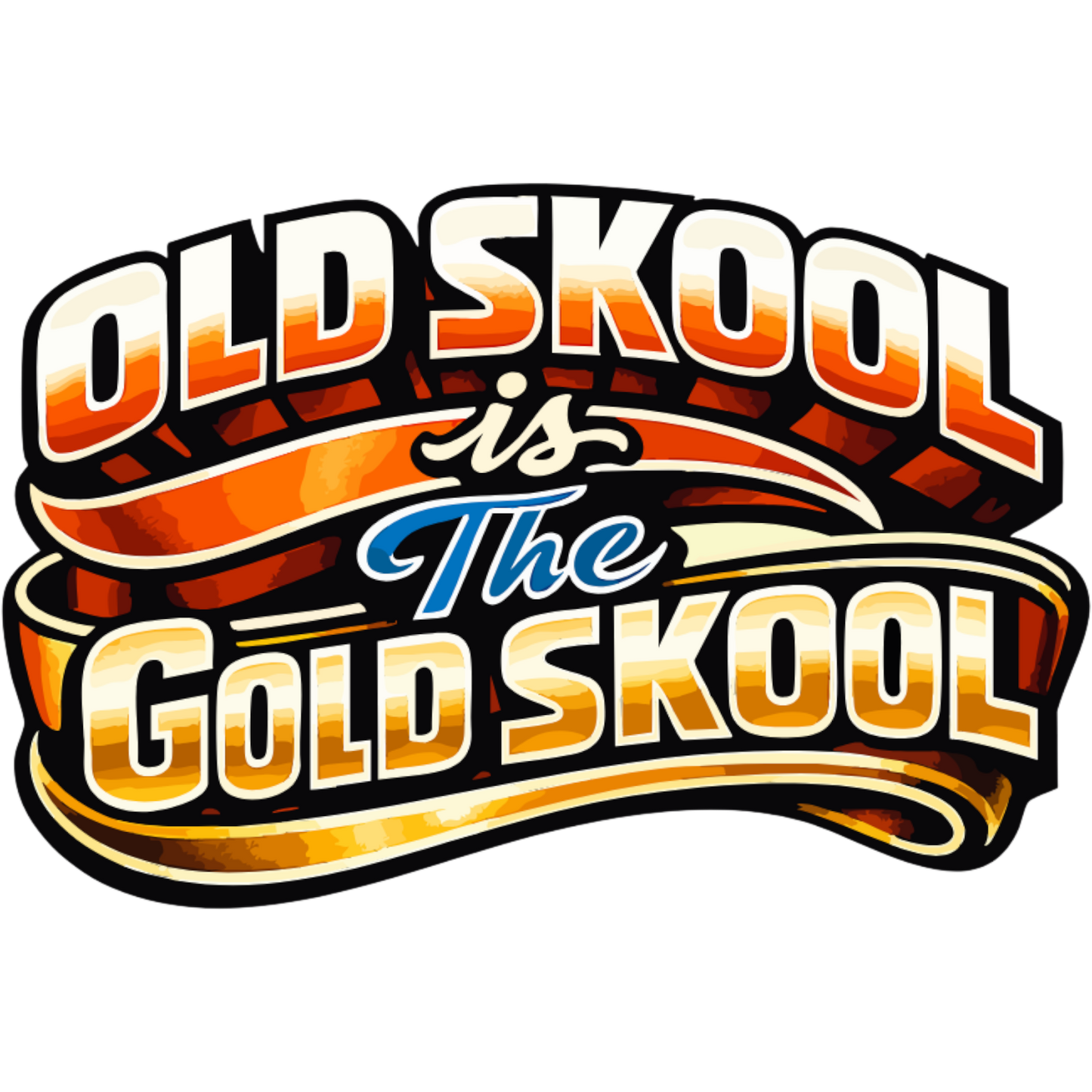 Sticker deluxe goldskool