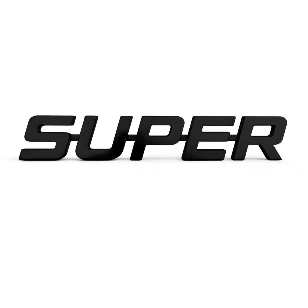 Skilt super emblem til lastbil – 42 x 7 cm