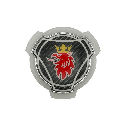 Frontemblem Scania logo carbon
