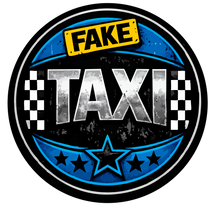 Sticker deluxe fake taxi blå