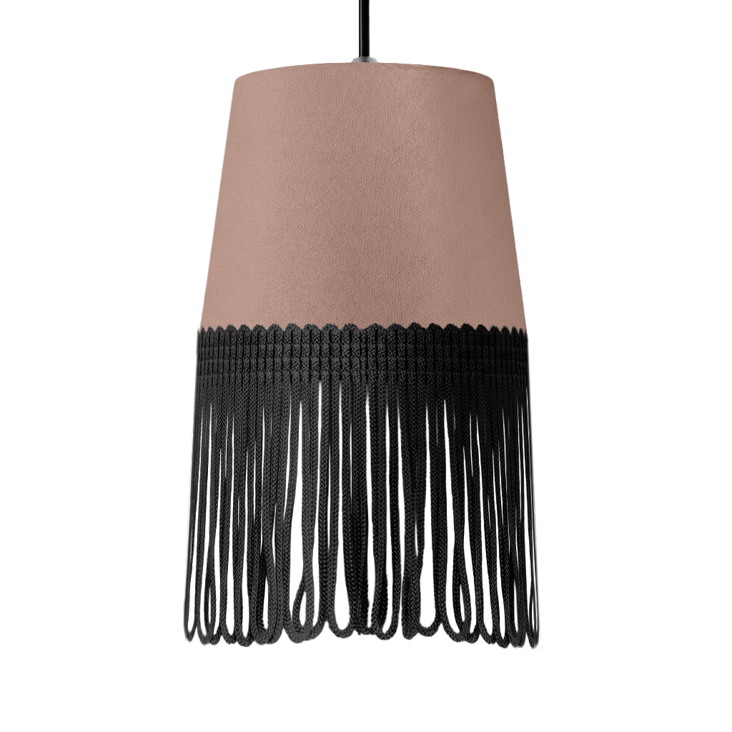 Lampe interiør alcantara puderpink