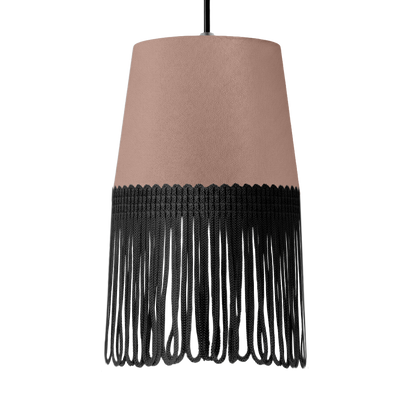 Lampe interiør alcantara puderpink