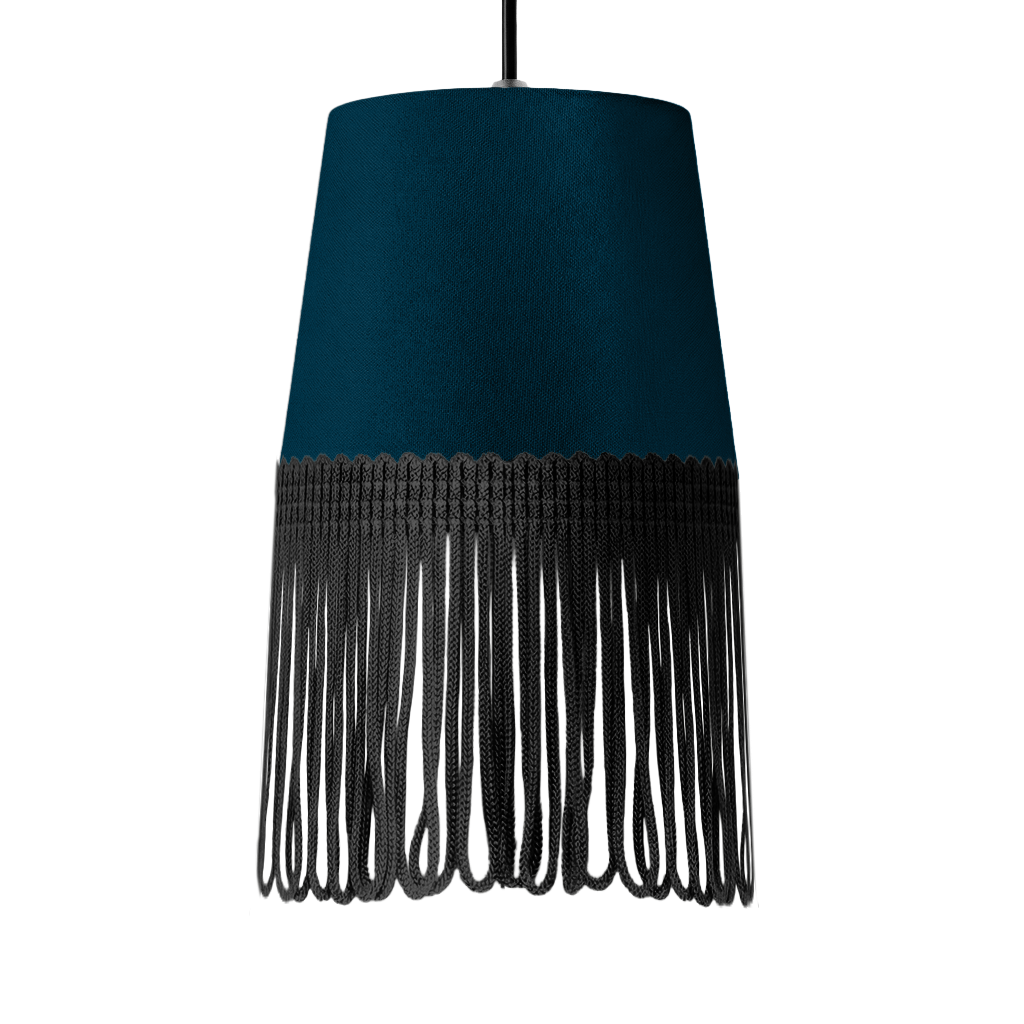 Lampe interiør alcantara denim blå