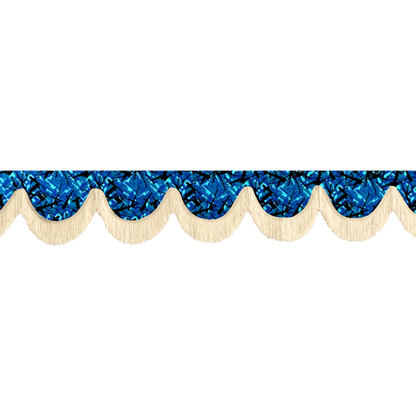 Gardin forrude busplys blå