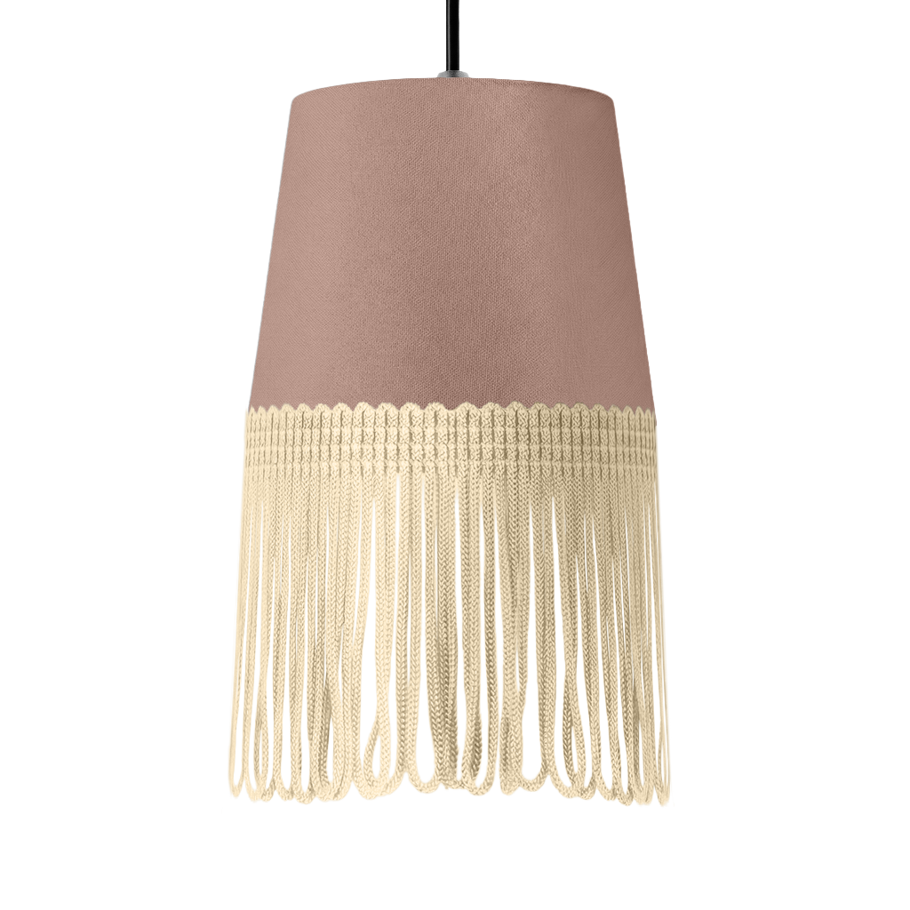 Lampe interiør alcantara puderpink