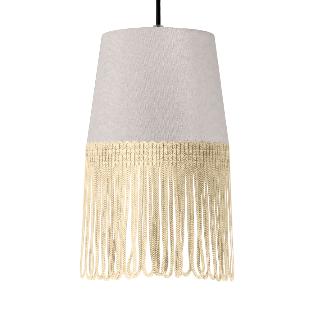 Lampe interiør alcantara sølvgrå