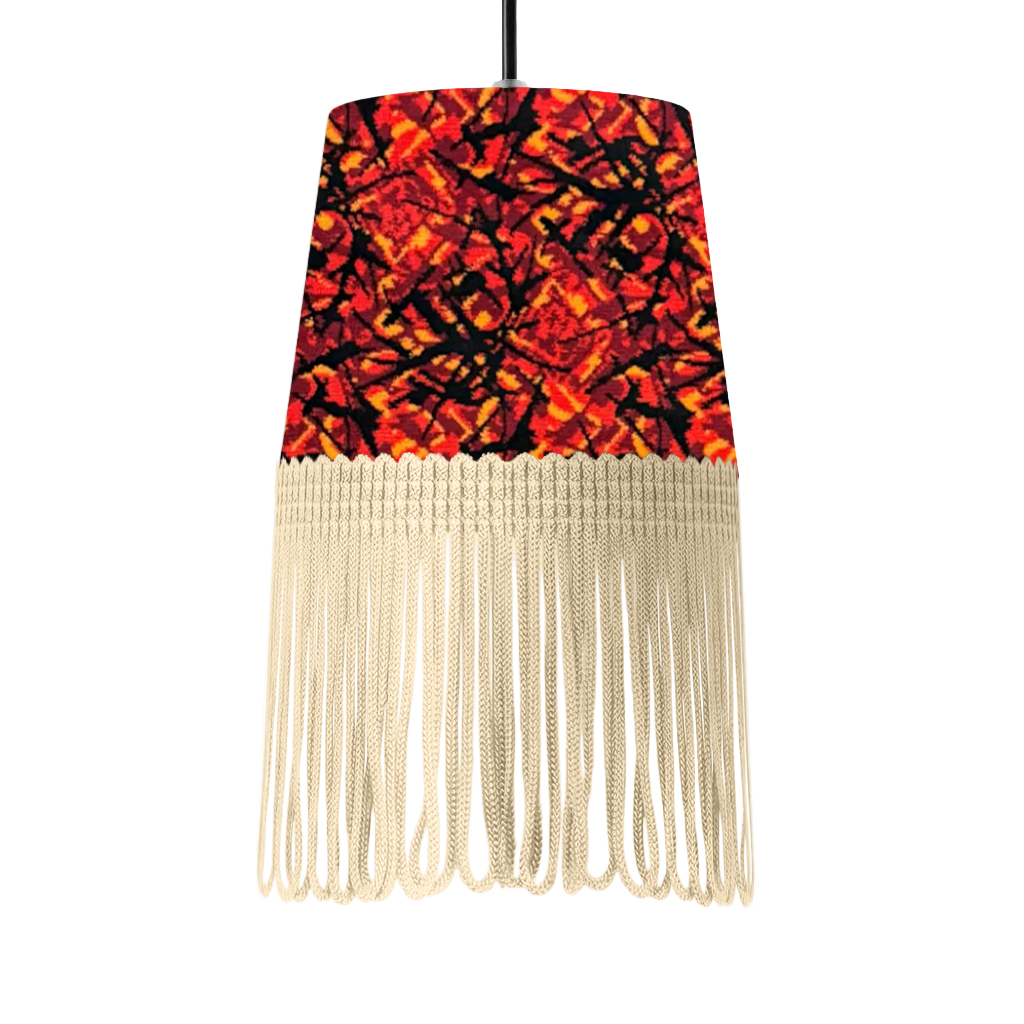 Lampe interiør rød busplys