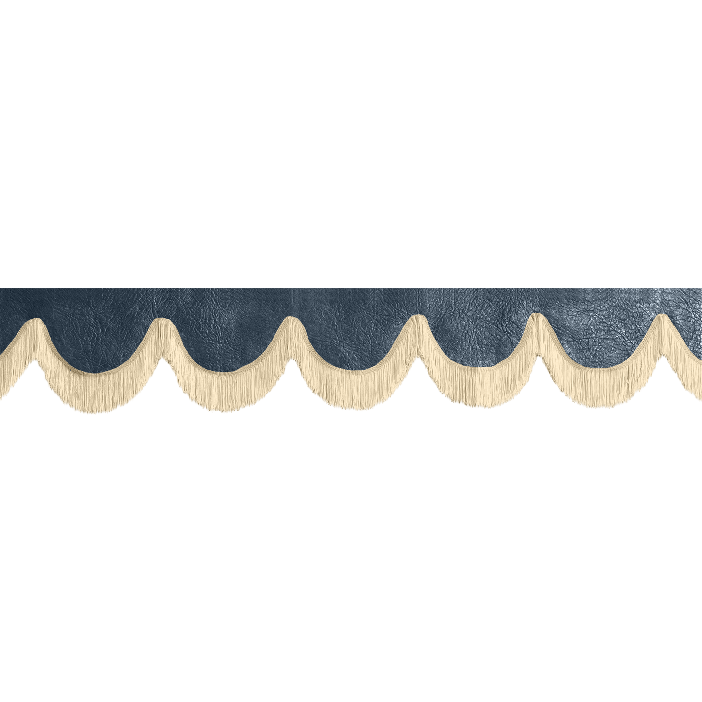 Gardin forrude nappa cobaltblå