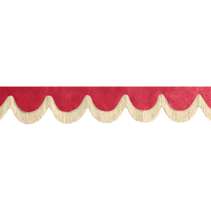 Gardin forrude nappa rød