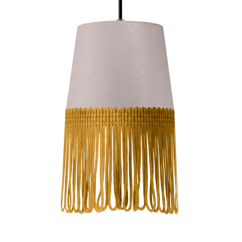 Lampe interiør alcantara grå