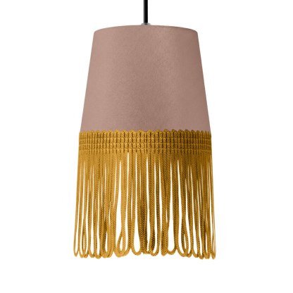 Lampe interiør alcantara puderpink