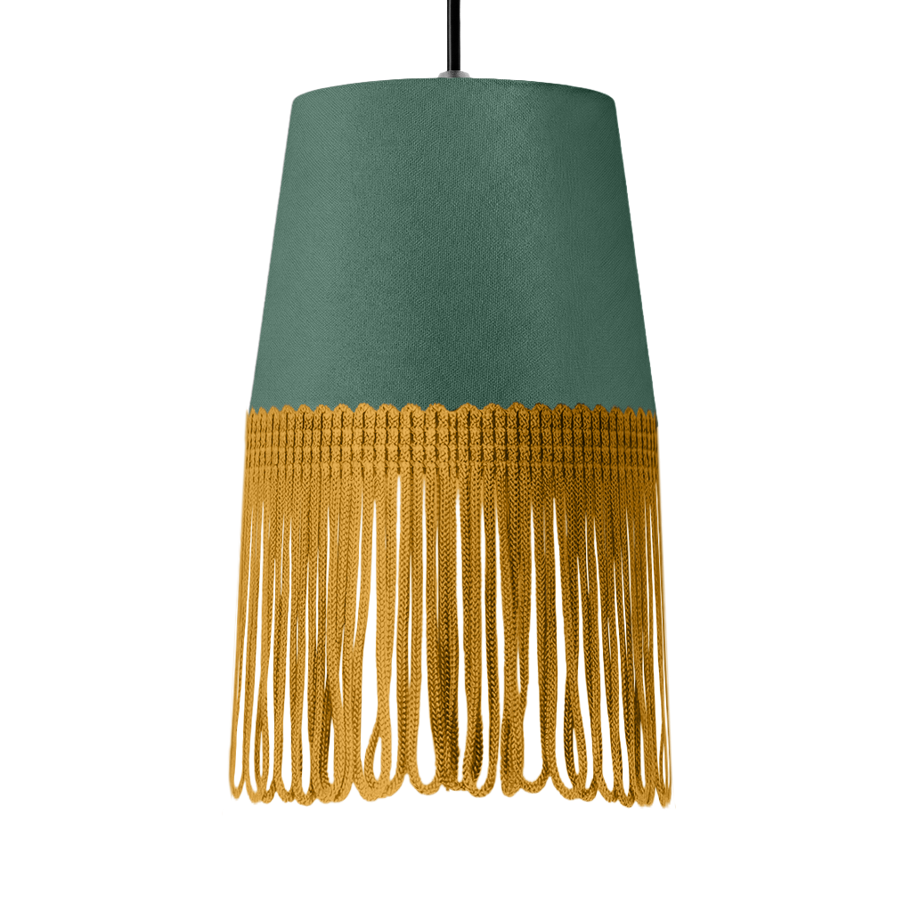 Lampe interiør alcantara skovgrøn