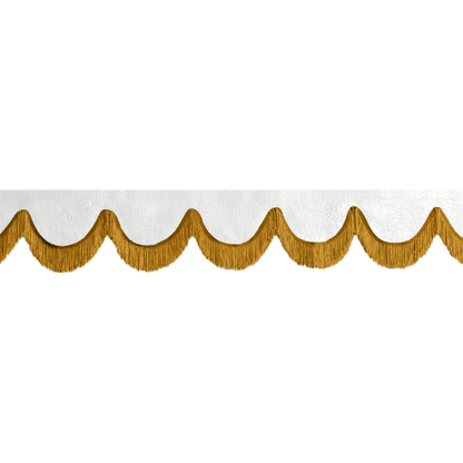 Gardin forrude nappa hvid