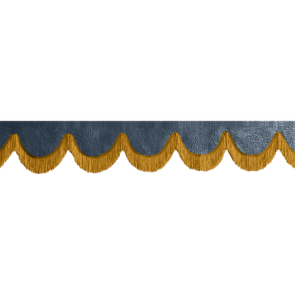 Gardin forrude nappa cobaltblå