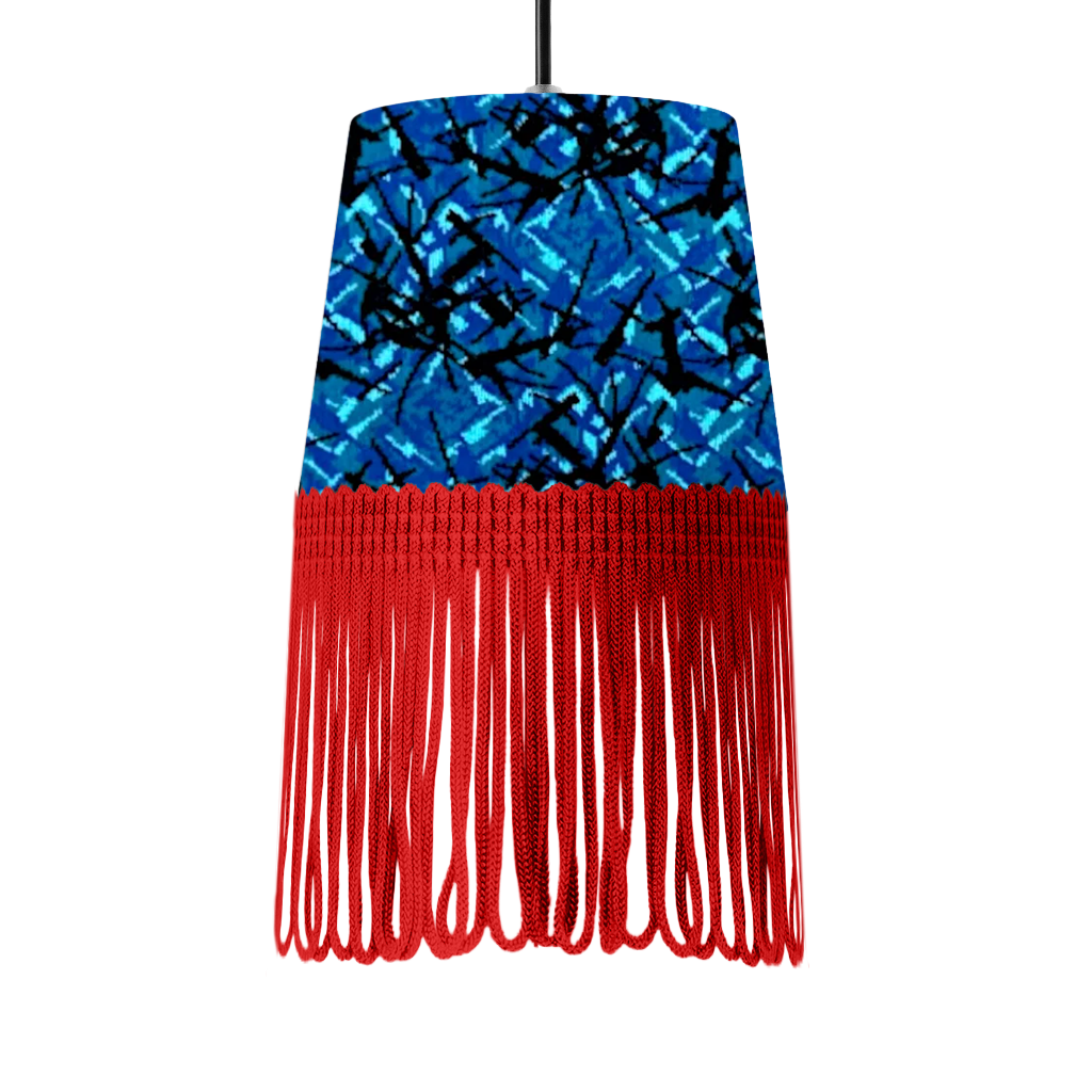 Lampe interiør blå busplys