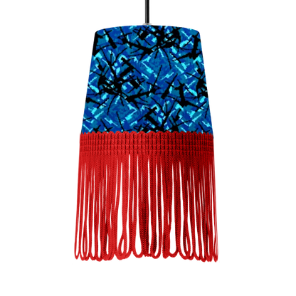 Lampe interiør blå busplys