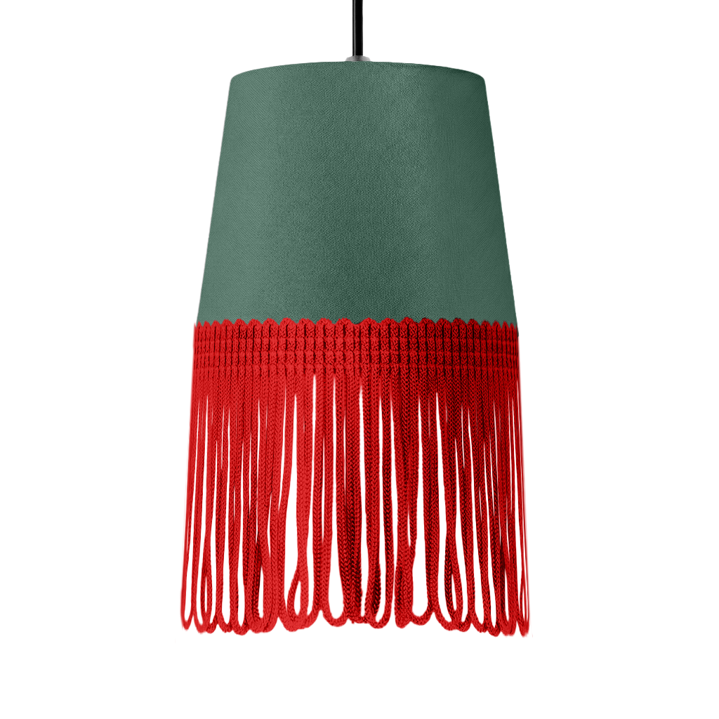 Lampe interiør alcantara skovgrøn