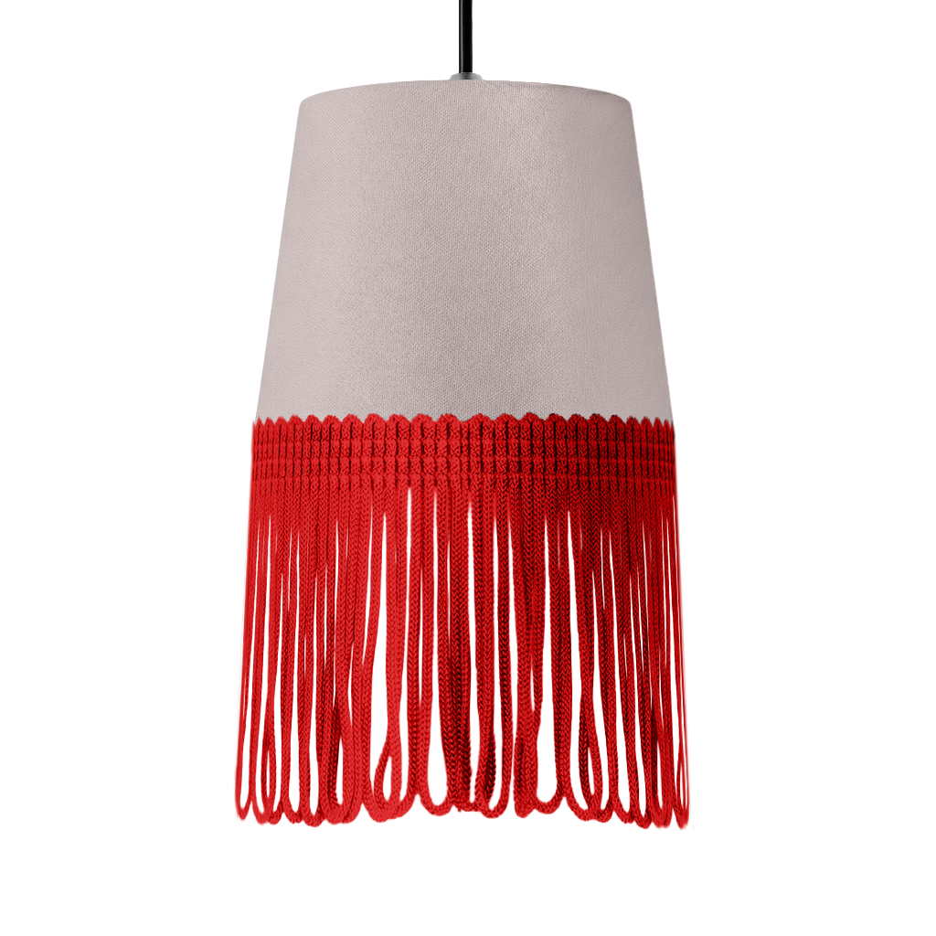 Lampe interiør alcantara grå