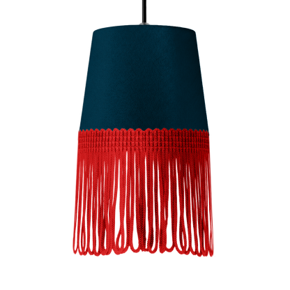 Lampe interiør alcantara denim blå