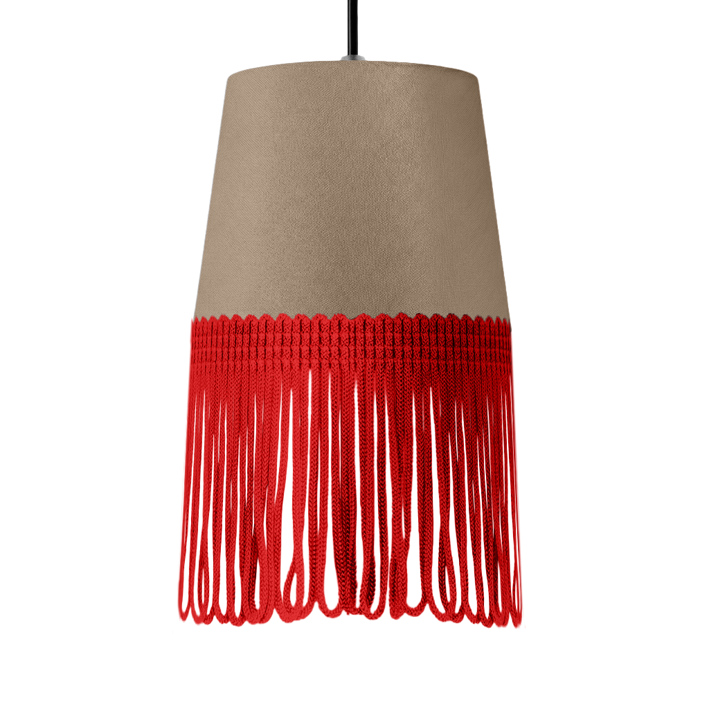 Lampe interiør alcantara fossilgrå